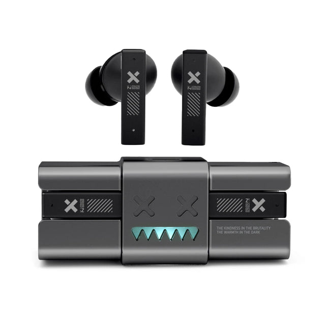Zombie Cat -45dB ANC Bluetooth Earphone Deep Bass Active Noise Reduction Headphones Sport Bluetooth 5.4 Earbuds with Necklace