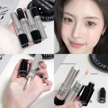 Double-ended Moisturizing Matte Concealer Contour Stick Smooth Lasting 3D Nose Shadow Waterproof Face Bronzer Contour Makeup