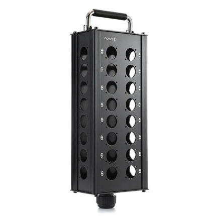Multi-channel Al alloy Cable Blank Cable Box 16/24/32 Channels for Stage Mobile Audio XLR Male Female Audio Signal Cablebox hole