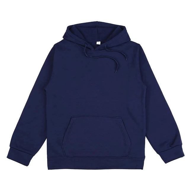 2025 Autumn and Winter New Unisex Fashion Fashion Fashion Brand Casual Hooded Sweater Sports Jogging Solid Color Loose Pullover