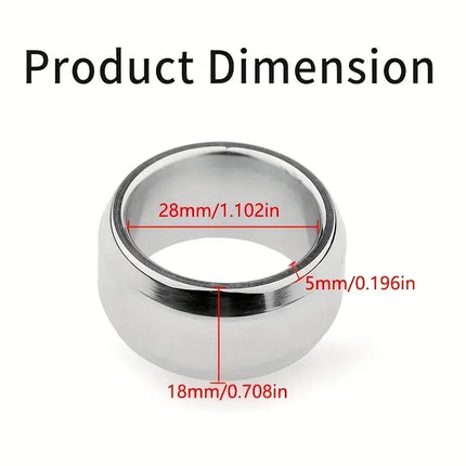 Stainless Steel Penis Ring Thick Metal Cock Ring Delay Lock Rings Sex Toys for Man