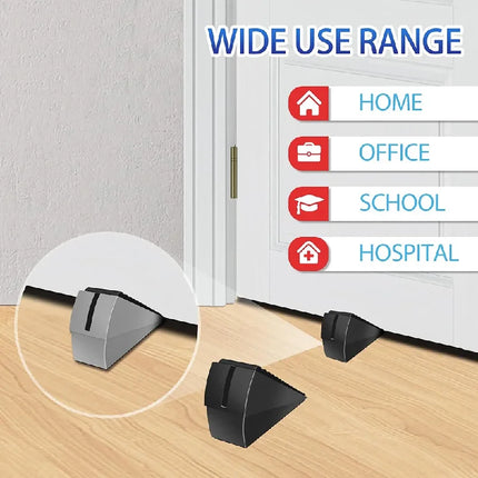 Spring Loaded Heavy Duty Door Stopper - Anti-Collision Door Plug, Windproof Door Wedge and Rubber Door Stop for Home Use