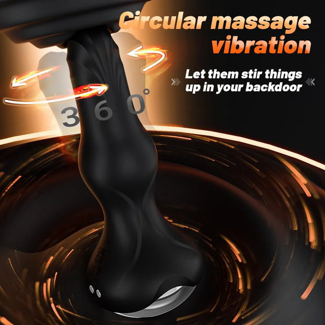 360° Rotating Prostate Massager Anal Vibrator Swing Butt Plug Anal Stimulator Dildo G-Spot Vibrator Adult Sex Toys Masturbation
