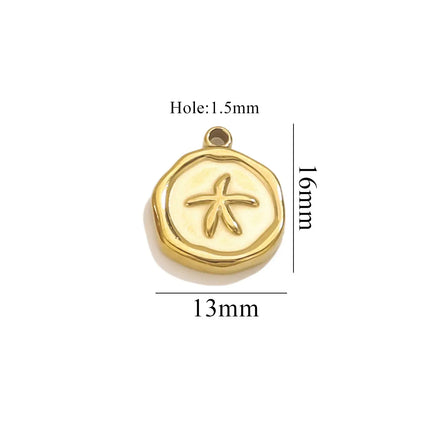5pcs Stainless Steel Butterfly Flower Starfish Charms Jewelry Making Accessories DIY Women Earrings Necklace Jewelry Making Base