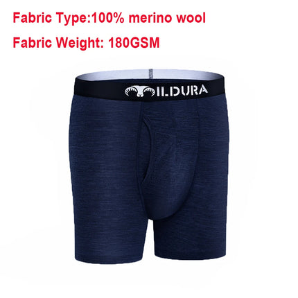 100% Merino Wool Boxer Briefs Men Merino Underwear Base Layer Merino Boxer Brief Underpants Soft Moisture Breathable Asian Size
