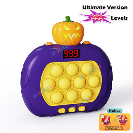 999 Level Electronic Pop Push Quick Push Game Console with LED Display Screen Suitable for Adult and Child Fidget Toy Christmas