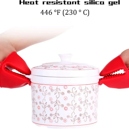 2pcs Silicone Cooking Pinch Grips Oven Mitts Potholder Mini Oven Gloves for Kitchen Cooking Baking Air Fryers Microwaves BBQs