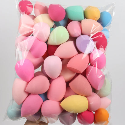 Make-Up Eggs 3-5-10-15-20-30-50 Pack, Color and Shape Random Foundation Beauty Sponge Blend, Liquid, Cream and Powder Flawless,