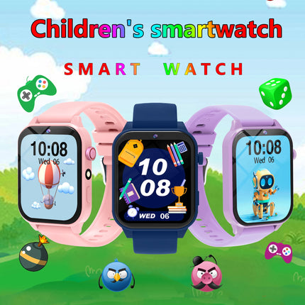 2025 New Smart Watch For Children HD Touch Screen Camera 18 Games Sleep Monitoring Alarm Clock Calculator Birthday Gift Boy Girl