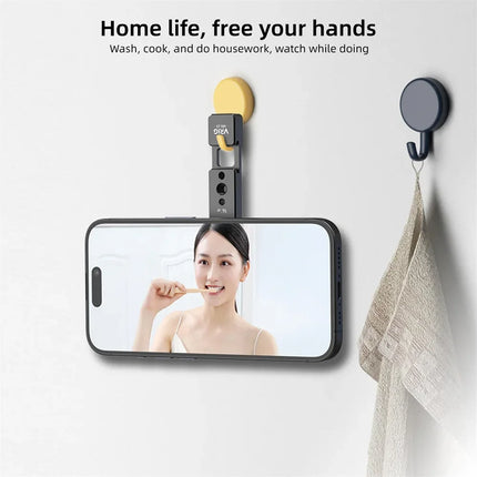 Magnetic Phone Holder Stand MagSafe Cold Shoe Tripod Mount w 1/4 Screw for iPhone Android Phone Desktop Live Streaming Vlog