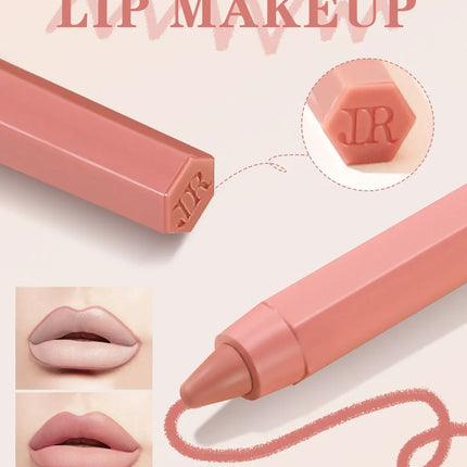 12-Piece Lip Liner Set Velvet Matte Matte Waterproof and Sweat-Proof Non-Fading Lipstick Autumn and Winter Whitening Complexion Long-Lasting Lip Liner