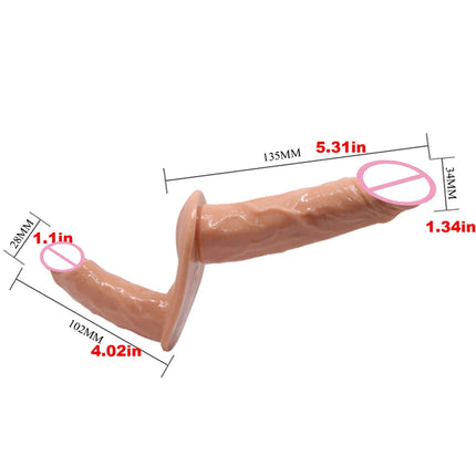 Double Penis Vibrator Dual Ended Strap on Elastic Harness Belt Strap On Dildo Adult Sex Toys for Woman Couples Anal Soft Dildos