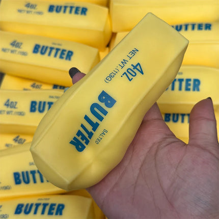 Butter Stick Squishy Stress Ball Fidget Toy Crunchy Squeeze Toy Round Blocks Filled ASMR Anti Stress Release Hand Relax Gift Toy