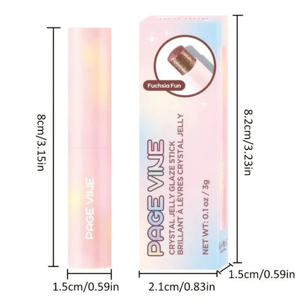 Jelly Eyeshadow Highlight Stick, Glitter Shimmer Long-Lasting High Pigment, Valentine's Day Party Beach Travel Holiday