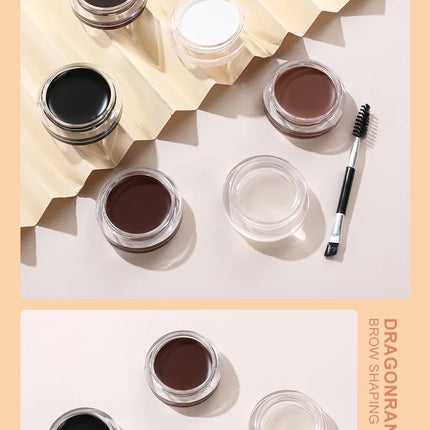 Matte Brown Black Wild Eyebrow Cream 3D Natural Tint Eyebrow Enhancers Gel Wax Waterproof Lasting Eye Makeup Cosmetic Tools