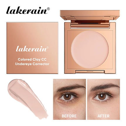 Lakerain Undereye Color Correction Concealer Waterproof Moisturizes Bright Skin Fine Clay Texture Quickly Covers Dark Circles