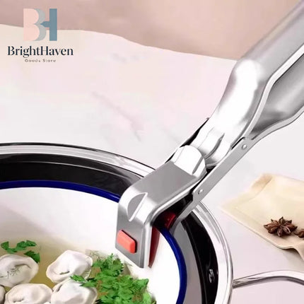 1pcs Anti-scalding Clip Hot Bowl Holder Dish Clamp Pot Pan Gripper Clip Air Fryer Dish Plate Retriever Tongs Kitchen Supplies