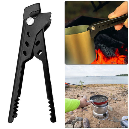 Anti-Hot Pot Food Clamp Multi-Function Bowl Dish Pan Clip Non-Slip Hot Plate Gripper Aluminum Alloy for Outdoor Camping