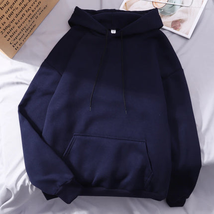 Fashion Men Women Hoodie Casual Hoodies Pullovers Sweatshirts Couple Tops Solid Color Hooded Spring Autumn Warm Fleece Hoody