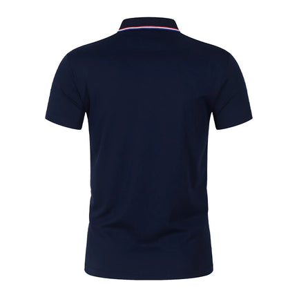 2025 Summer Hot: Men's Silk-like Lapel Polo Shirts 9-Piece Set - Breathable, Comfortable & Versatile