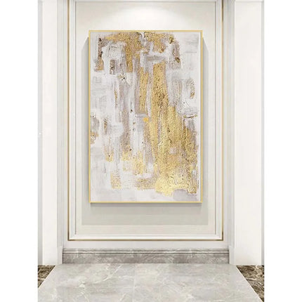 High quality Handmade acrylic oil painting on canvas texture golden foil poster wall art decor hanging picture for living room