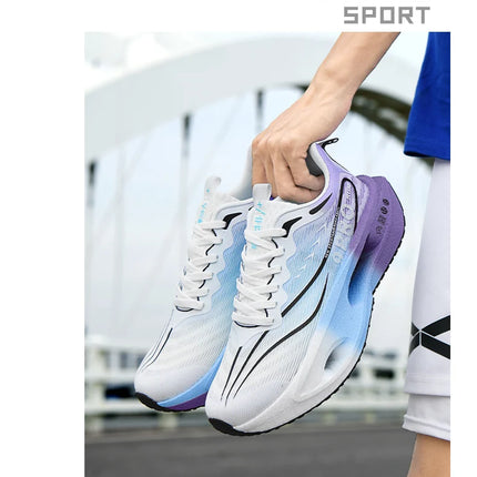 Running Shoes Carbon Board Speciality Marathon Men Sports Breathable Lightweight Women's Comfortable Athletic Nonskid Sneakers