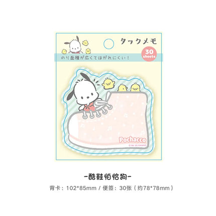 Kitty Keroppi Melody Kuromi Memo Pad Sanrio Pochacco Sticky Notes Stationery Label Notepad Planner Sticker Post School Supplies
