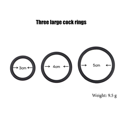 Set of 3-4 Silicone Semen Lock Ring Multiple Circular Models Safe Odorless Cock Ring for Men Persistent Stimulation Sex Toys