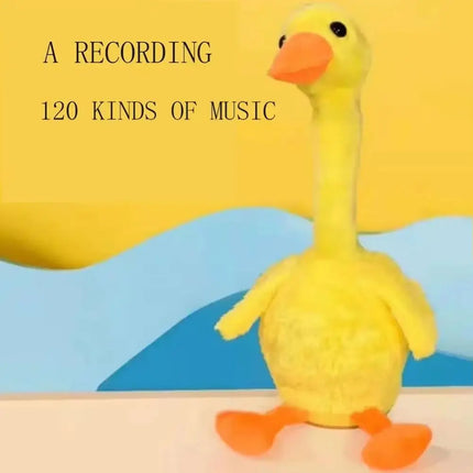 Dancing Duck Electric Duck Plush Toy English Version Recording Repeating Dancing Talking Duck What You Say Interactive