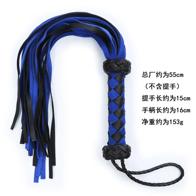 Genuine Leather Slave Fetish Bondage Spanking Whip Sex Toys for Couples BDSM Erotic Sex Games to Paddle Pony Play Tool