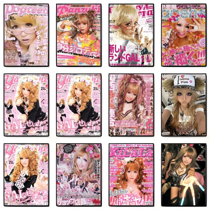 Cool Gyaru Poster Poster High-definition Art Sticker Self Adhesive Waterproof Home Decoration