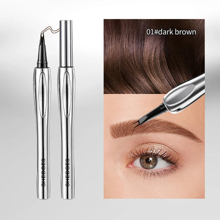 1PC fine pointed eyebrow pencil, smooth and easy to control, durable, waterproof and sweat proof, non fading