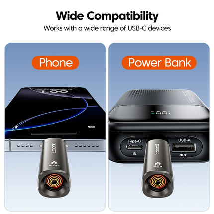 Toocki TG13/14 Type-C Mini Electric Lighter Plug&Play Blow to Light Mobile Cigarette Lighter Flameless Windproof Fast Ignition