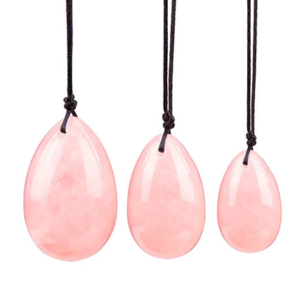Wholesale Drill Jade Egg Set Quartz Massage Wand Crystal Stone Yoni Ball Pelvic Kegel Exercise Tool Tightening Vaginal Muscle