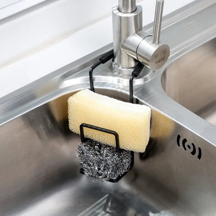 Kitchen Metal Sink Drying Holder Sink Rack Wall Sucker Sponge Storage Soap Stand Dish Cloth Shelf Organizer Products