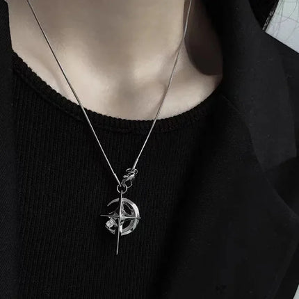 Fast and Furious 7 Moive Cross Pendant Necklace for Men Women Stainless Steel Crystal Jesus Cross Tourette Choker Jewelry Gift