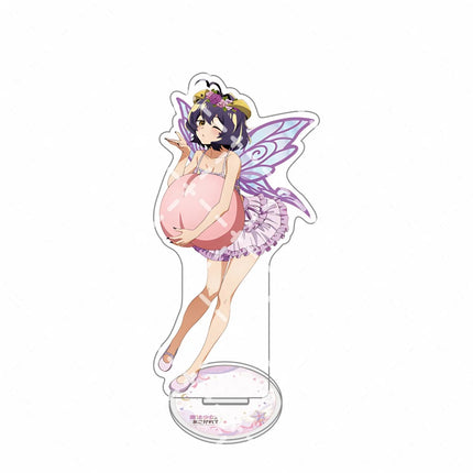Gushing Over Magical Girls Locomuji White Dress Daisy Acrylic Standkeying, Elf Wings Anime Desk Ornament, Collectible FigureGift