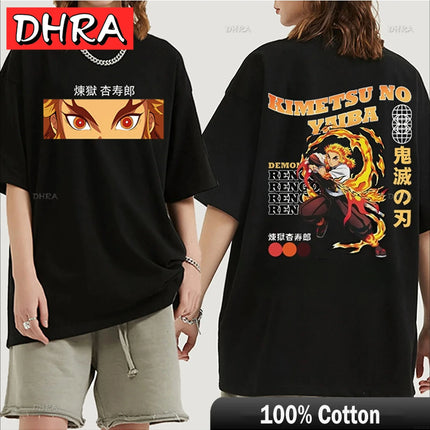 Demon Slayer T Shirt Nezuko Tshirt Women Kimetsu No Yaiba Top Tees Japanese Anime Tanjirou Kamado Tops Manga Harajuku T-shirt