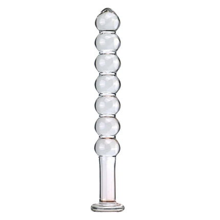 Glass Anal Plug Six styles Pulling Beads Dual Use Small Dildos Butt Plugs Masturbation Posterior Dilation Adult Sex Toys