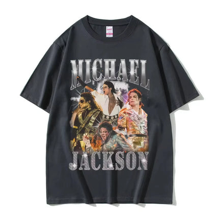 Classic Vintage Michael Jackson Graphic T-shirt Men Women Clothing Fashion Retro Gothic Rock Tshirts Male Punk Oversized T Shirt