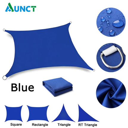 Shade Sail, Waterproof Garden Shelter 95% UV Blocking Sun Protection Awning, Canopy for Patio Garden Yard Backyard Camping Pool