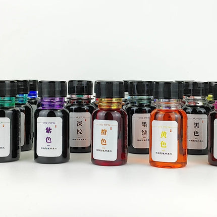 500/50ml 24 Colors Fountain Pen Ink Dip Pen Bottled Ink Refill Cartridge Writing School Supplies Stationery For JINHAO HONGDIAN