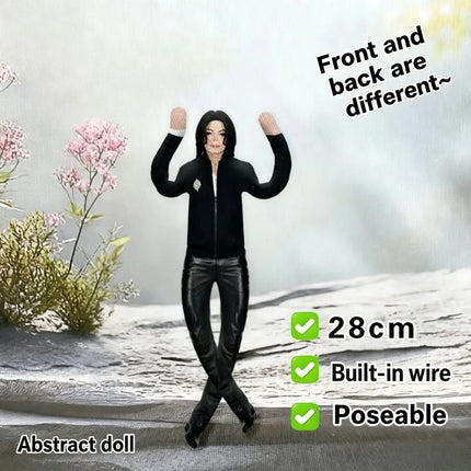 New Style Michael Jackson Cosplay Prop Doll Plush Stuffed Figure Dolls Room Decoration Abstract Joint Mobility Props Gift