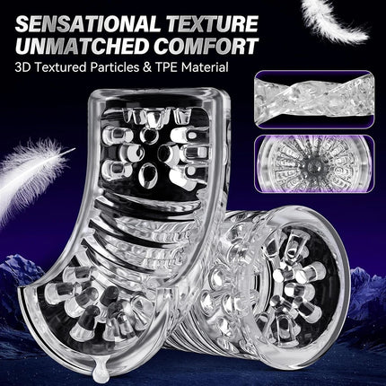 Telescopic Rotation Automatic Male Masturbator Cup Blowjob Sex Machine Thrusting Sex Toys for Men Pocket Pussy Vacuum Penis Pump