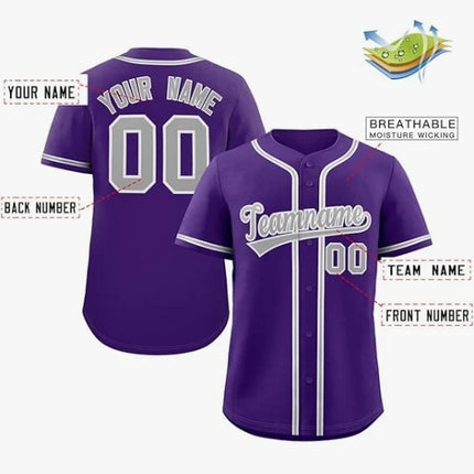 Personalize Men Women Youth Baseball Jersey Customize Button Down Sports Tee Laser Printed Sublimation Letter Number Big Size