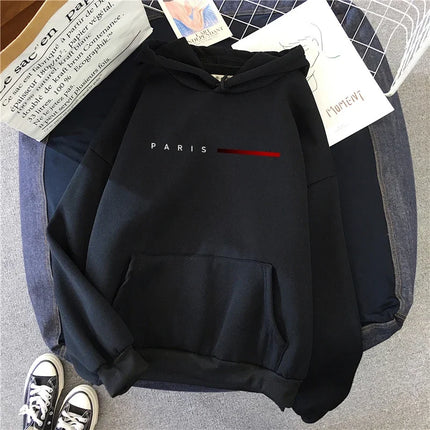 Paris Letter Womens Sweatshirts Printed Home Casual Hoodies Sports Pullover Tops Daily High Quality Woman Clothing Autumn Winter