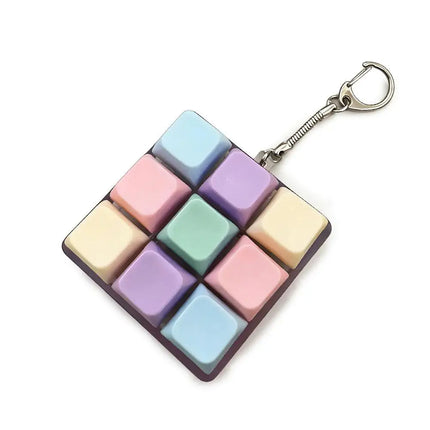Press Keyboard Keychain Decompression Toy Macaron Axle tester Mechanical Keyboard Fidget Key Finger Toys For Adults Antistress