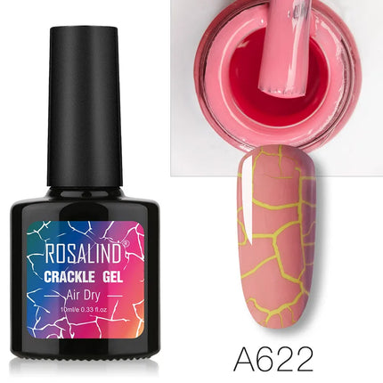Crackle Gel Polish Cracking Nail Lacquer Quick Drying Nail Art Gel Manicure For UV Semi Permanent Base Top Coat