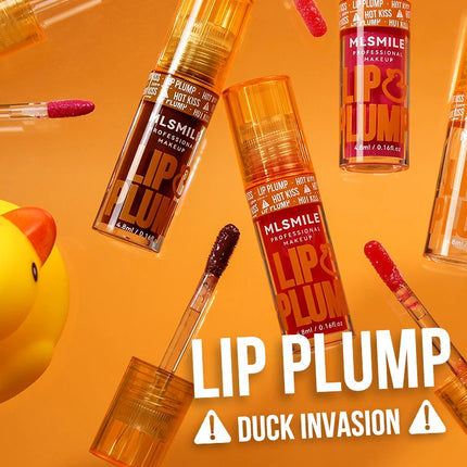 MLSMILE Duck Lip Plump Lip Oil Moisturizing Lip Gloss Mirror Water nature long-lasting Gloss Gloss Pearl Lip Glaze Set