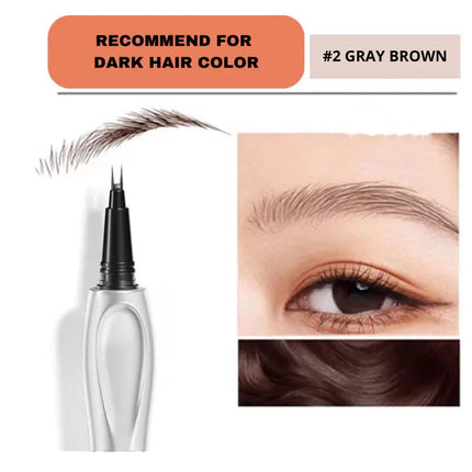 [Limited-Time Promotion] Two-pronged eyebrow pencil, waterproof and long-lasting, prevents smudging, natural makeup effect